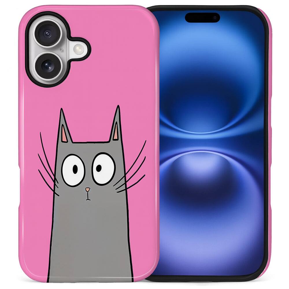 Shy Cat for iPhone 16 Plus
