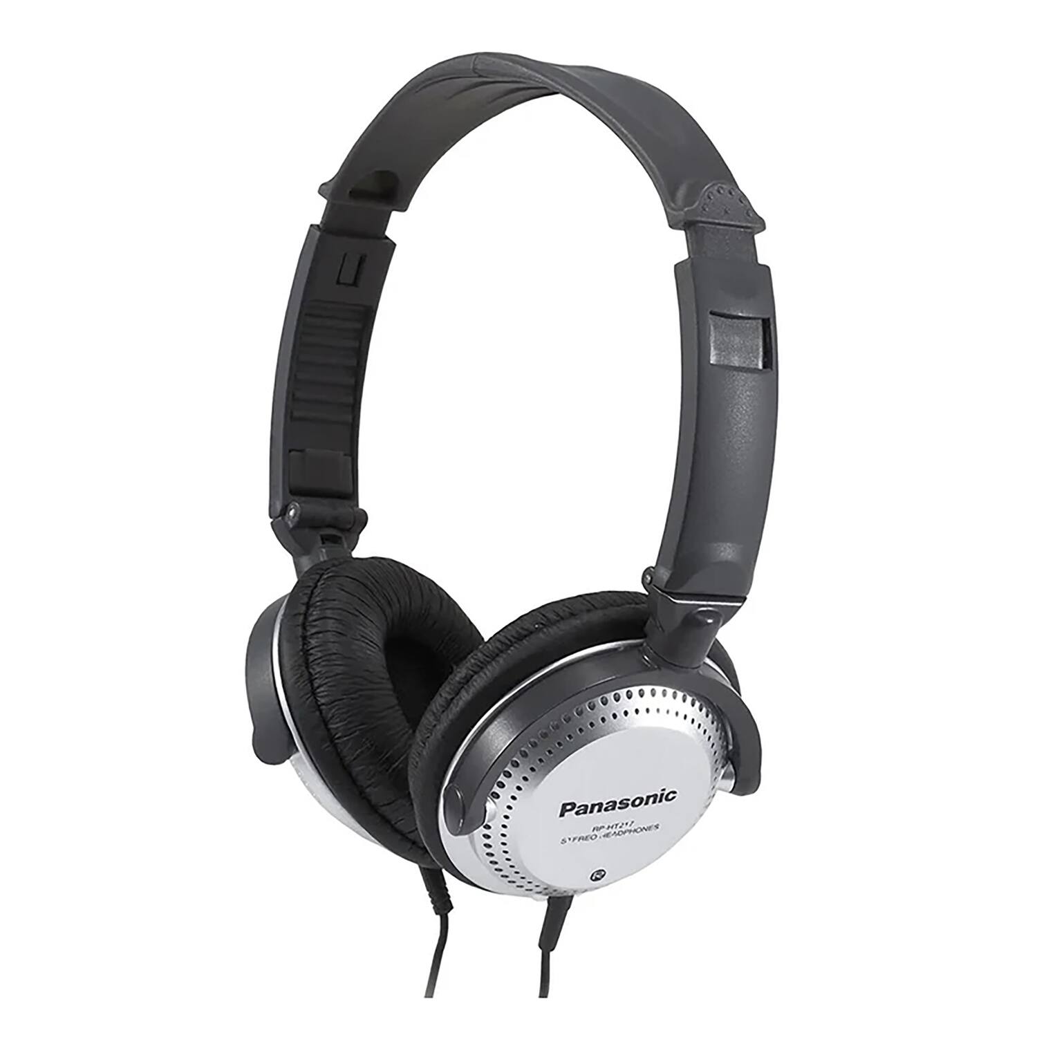 Panasonic - Rp-ht227 On-ear Headphones With Xbs For Deep Bass And Volume Control, And Silver, Rp-ht227 - Black