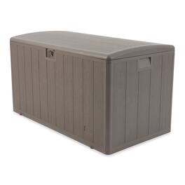 Plastic Development Group - 130 Gallon Resin Outdoor Patio Storage Deck Box, Gray - Driftwood
