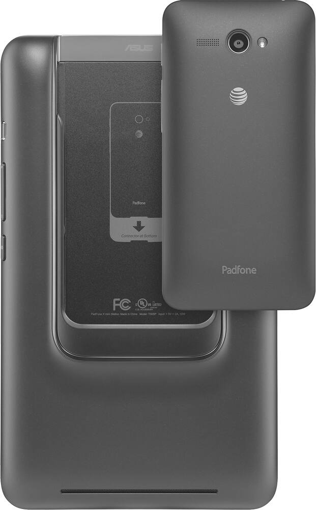 Front. AT&T - Asus Padfone X Mini 4G No-Contract Cell Phone - Black.