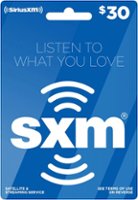 SiriusXM - $30 Prepaid Service Card for Sirius and XM Satellite Radio - Multi - Front_Zoom