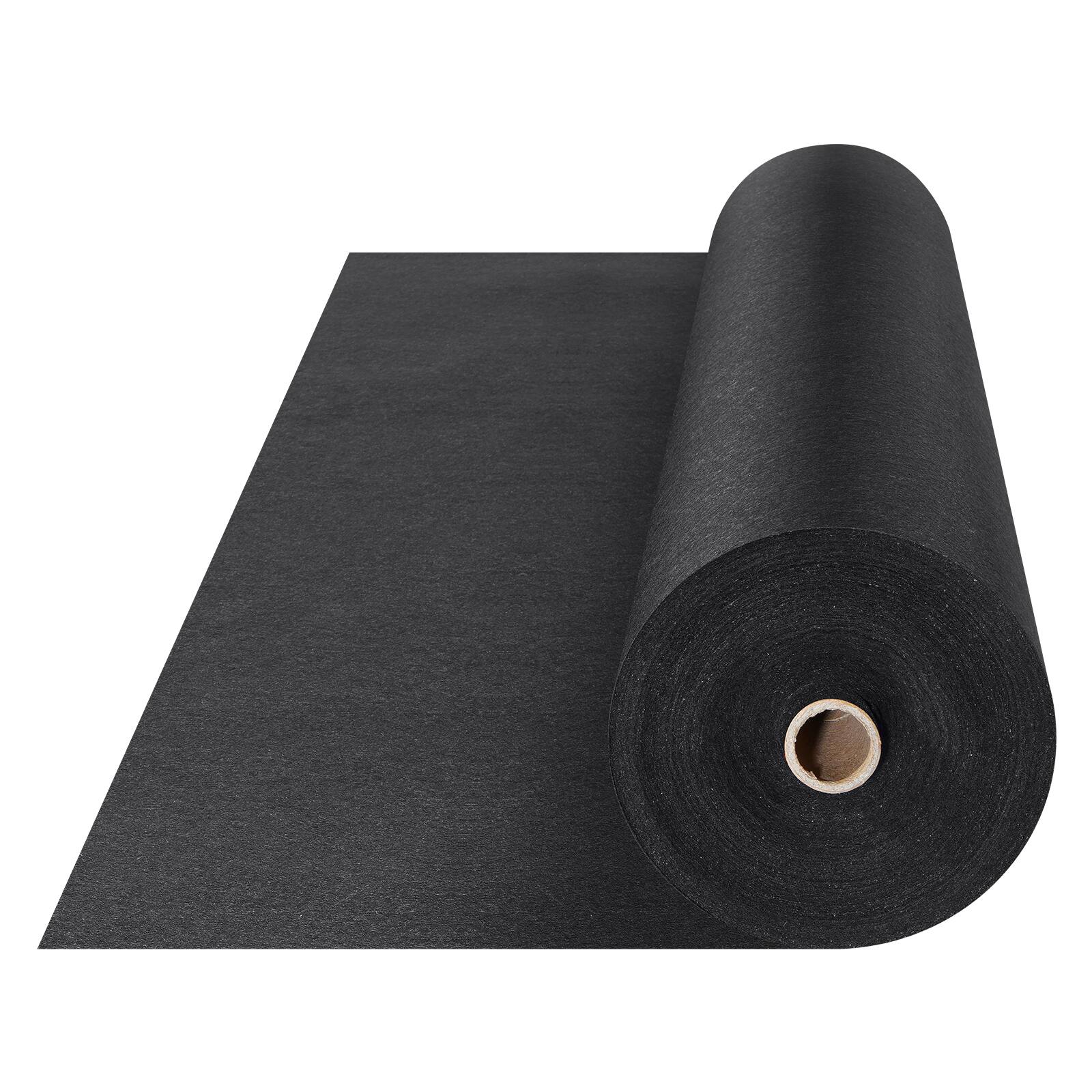 VEVOR - Non Woven Geotextile Fabric Under Gravel, 6x100FT 8OZ Driveway Fabric Landscape Fabric, Heavy Duty Weed Barrier Fabric - Black