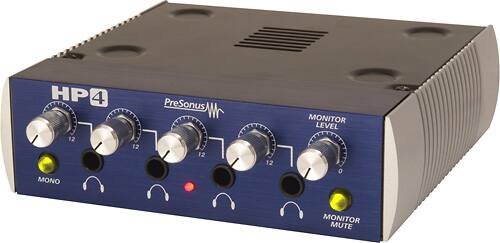 Angle. PreSonus - 4-Channel Headphone Amplifier - Blue.