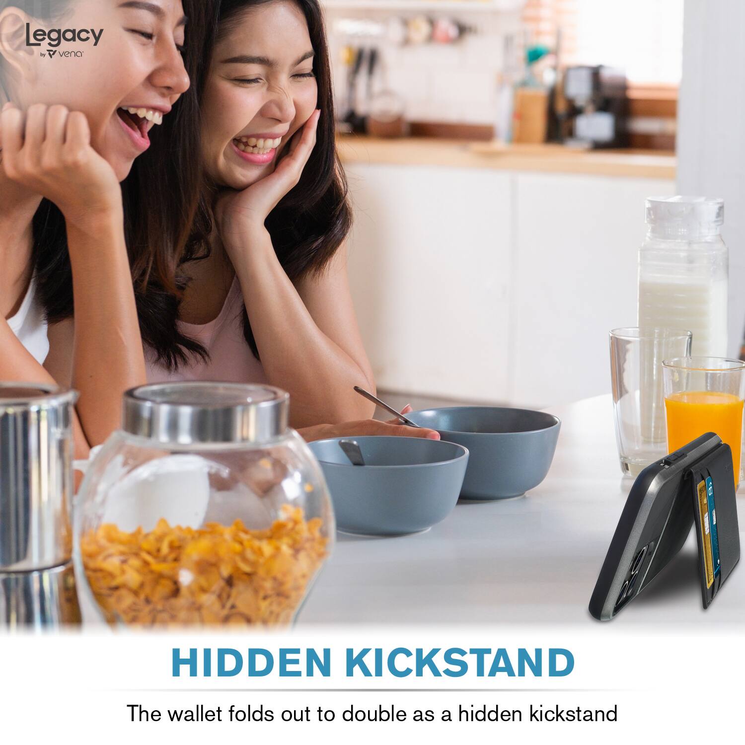 Legacy by Vena

HIDDEN KICKSTAND

The wallet folds out to double as a hidden kickstand