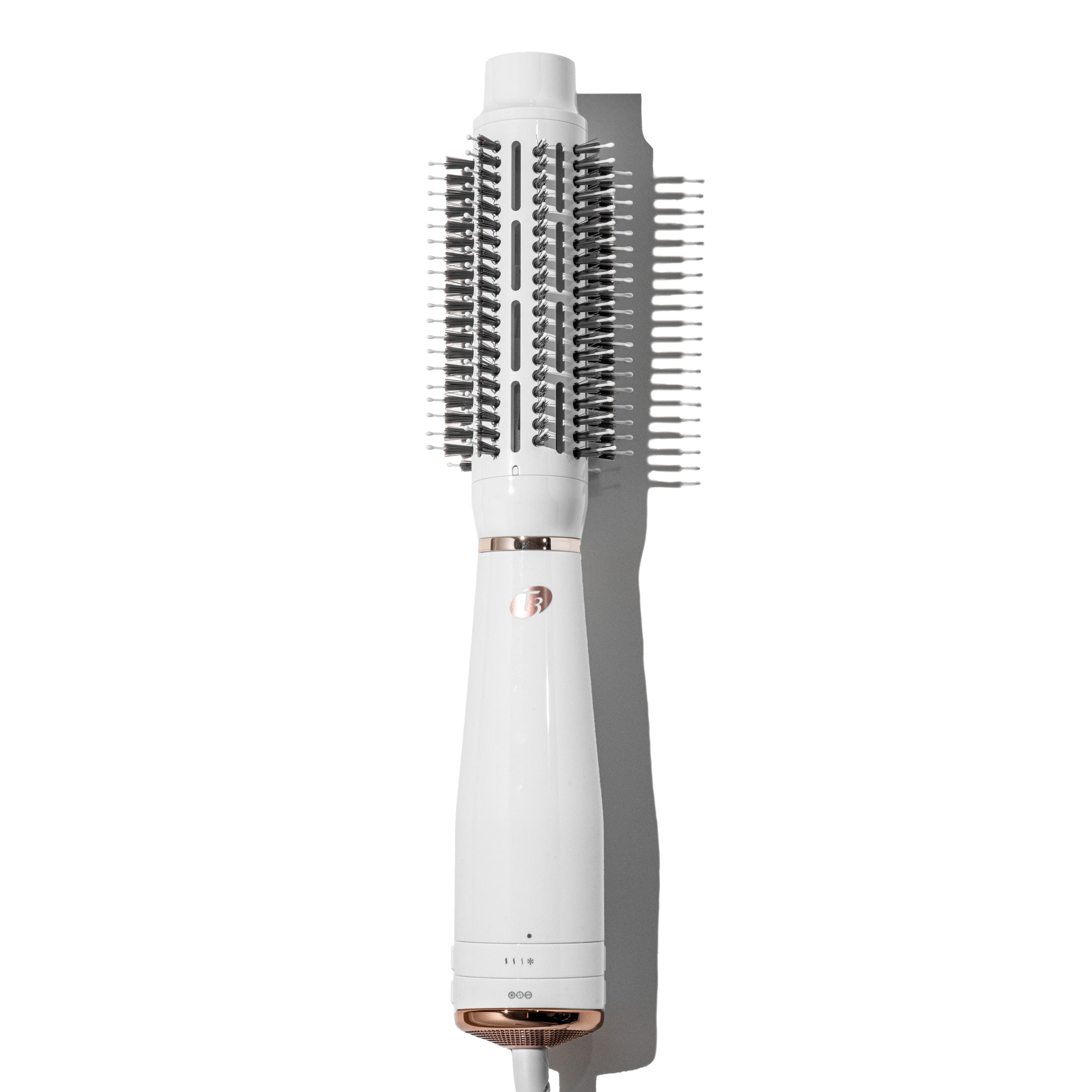 T3 - AireBrush Round one-step volumizing hair dryer brush - White - Front_Zoom
