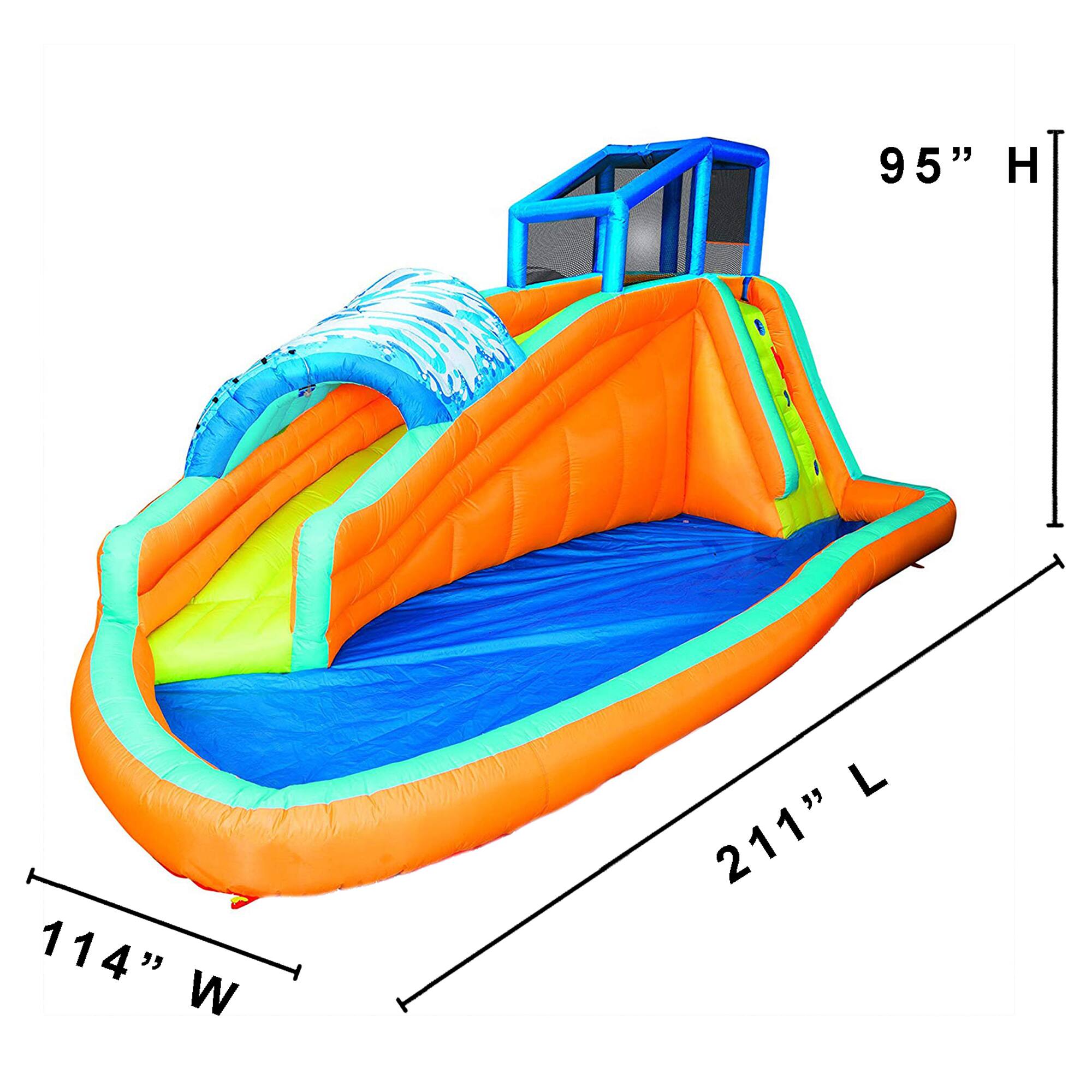 95" H  
114" W  
211" L
