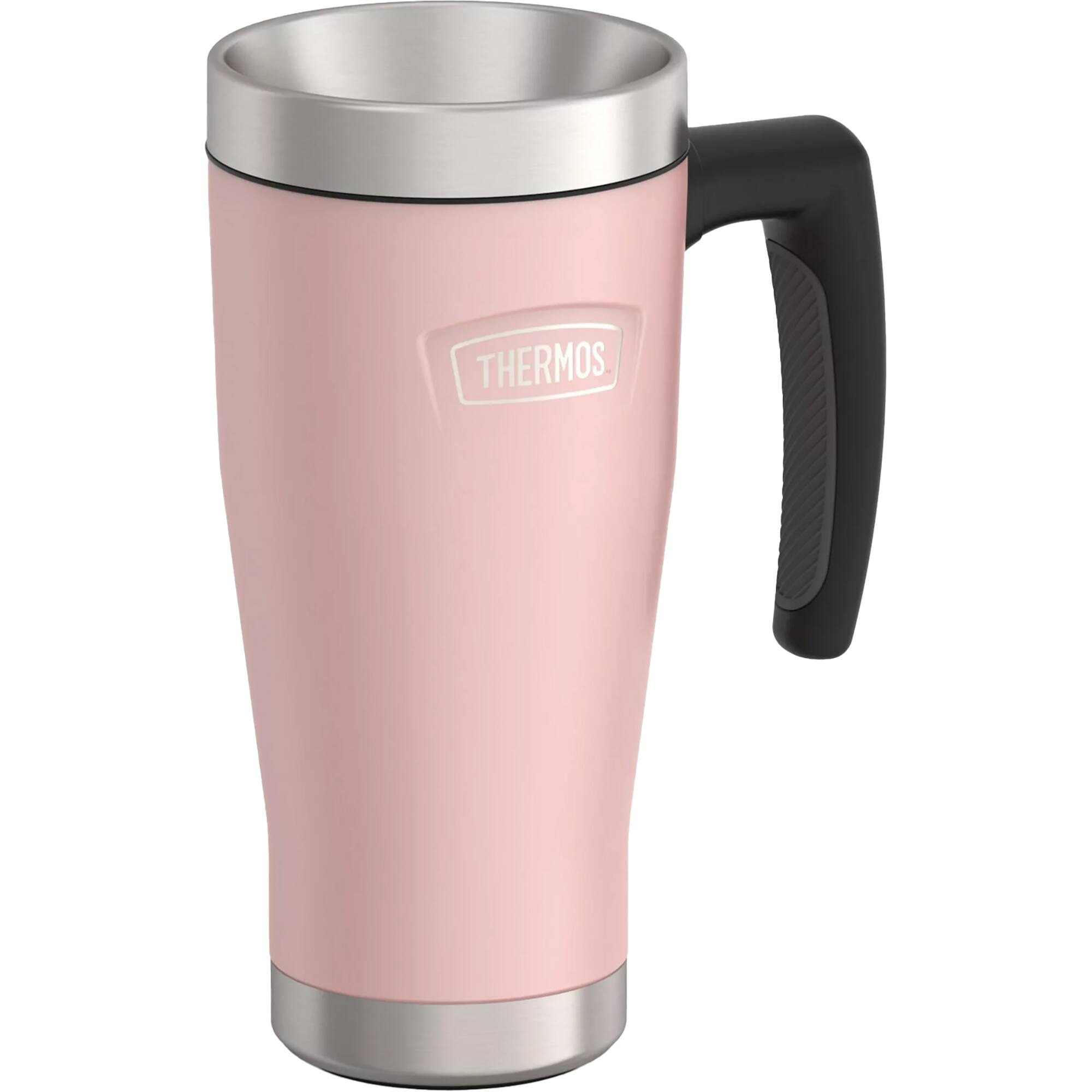 Alt View 1. Thermos - Icon 16-Oz Stainless Steel Mug - Sunset Pink.