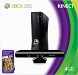 Front Standard. Microsoft - Xbox 360 - 4GB with Kinect.