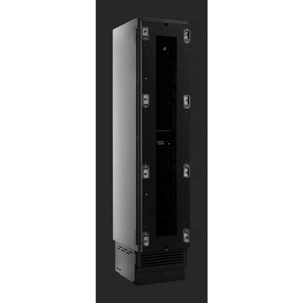 Angle. JennAir - 42-Bottle Left Swing Built-In Wine Column Refrigerator - Panel Ready.