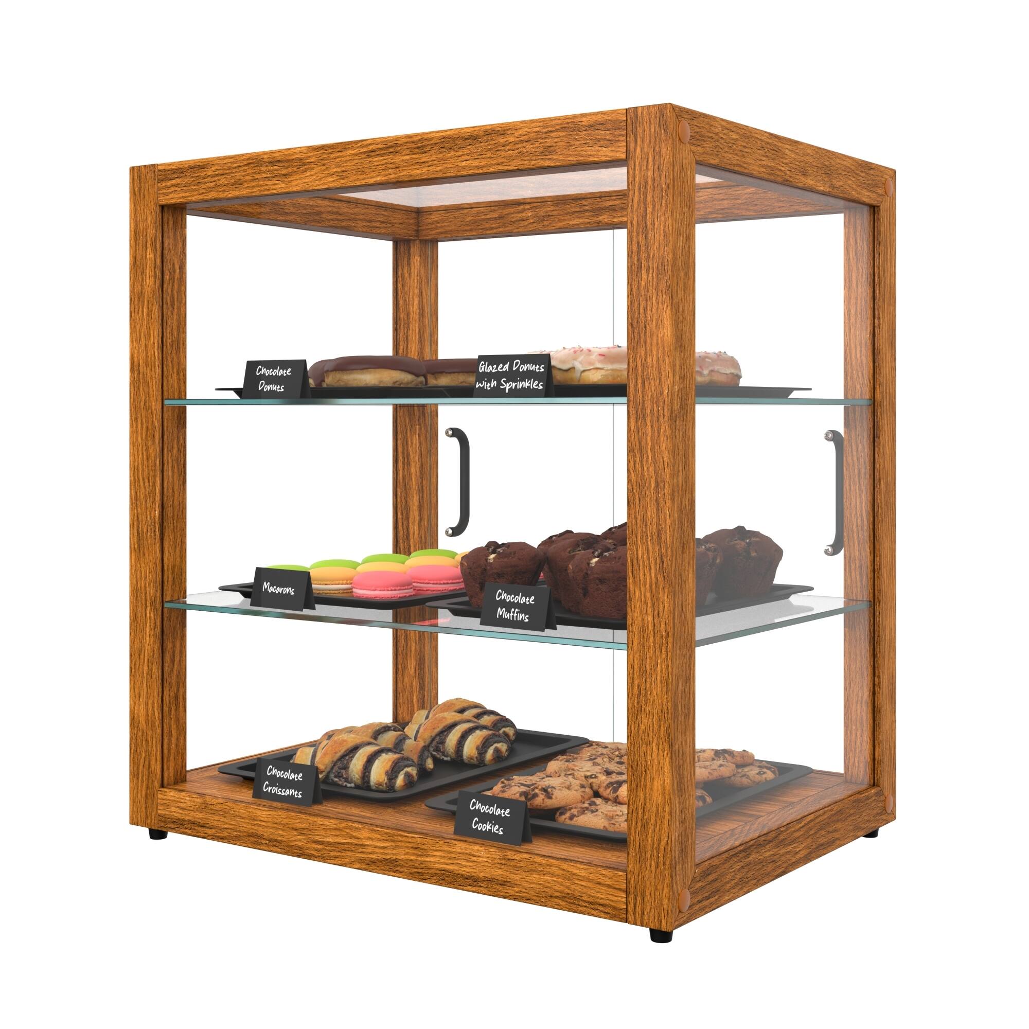 Chocolate Glazed Donuts with Sprinkles  
Macarons  
Chocolate Muffins  
Chocolate Croissants  
Chocolate Cookies