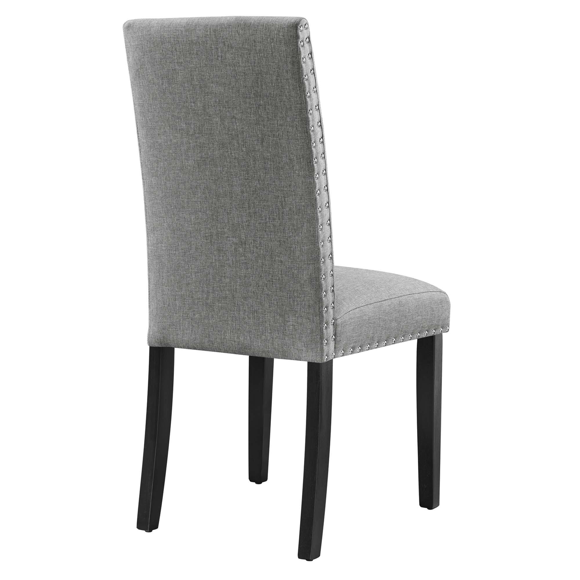 Alt View 2. Modway - Parcel Dining Upholstered Fabric Side Chair by Modway - Light Gray.