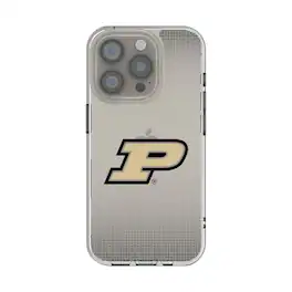 Keyscaper - NCAA - Purdue Boilermakers Linen Logo iPhone Clear Case - 15 - Multicolor