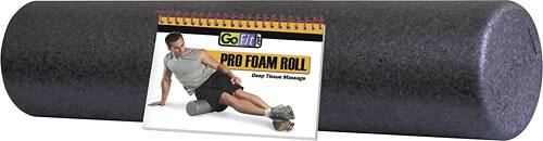Front. GoFit - 24" Roll Massager - Black.