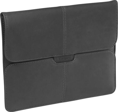 Best Buy Targus Hughes Leather Portfolio Slipcase For Apple® Ipad™ Black Tes010us