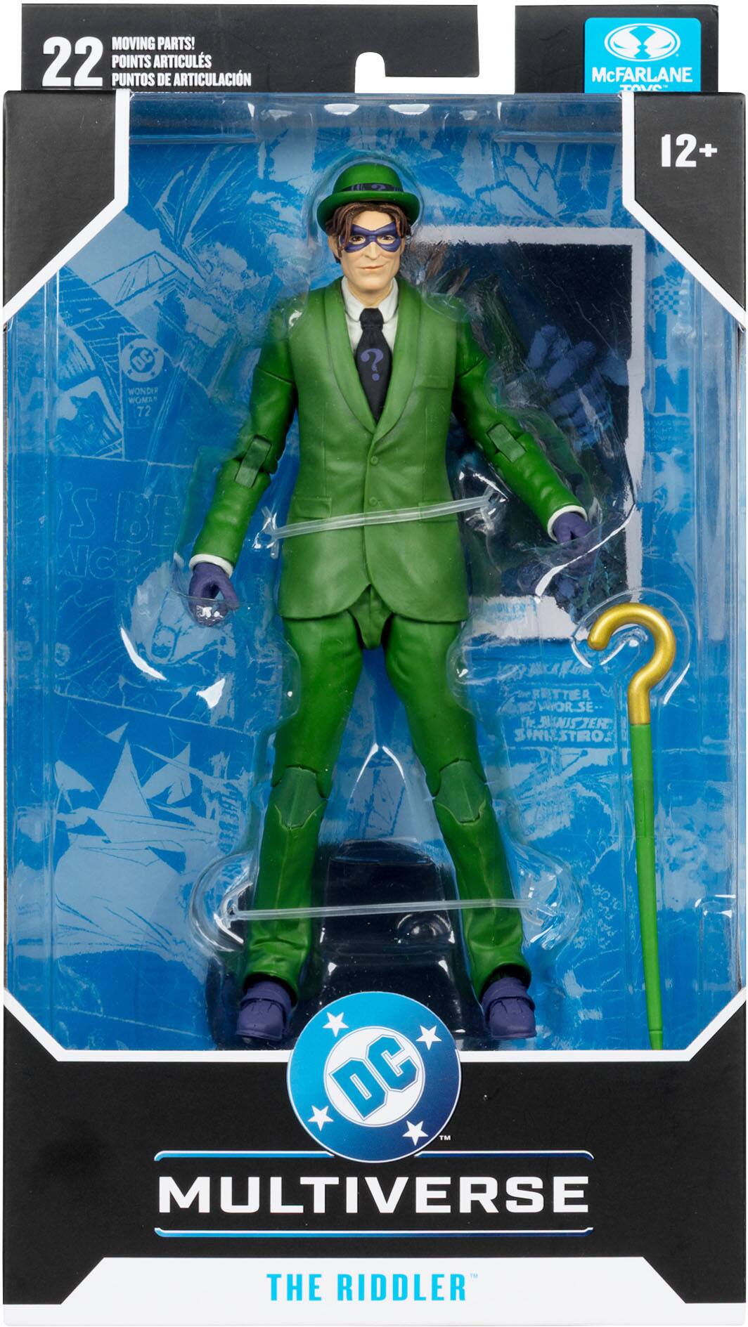 MOVING PARTS!  
22 POINTS DE ARTICULACIÓN  
McFARLANE  
12+  

DC  
MULTIVERSE  
THE RIDDLER