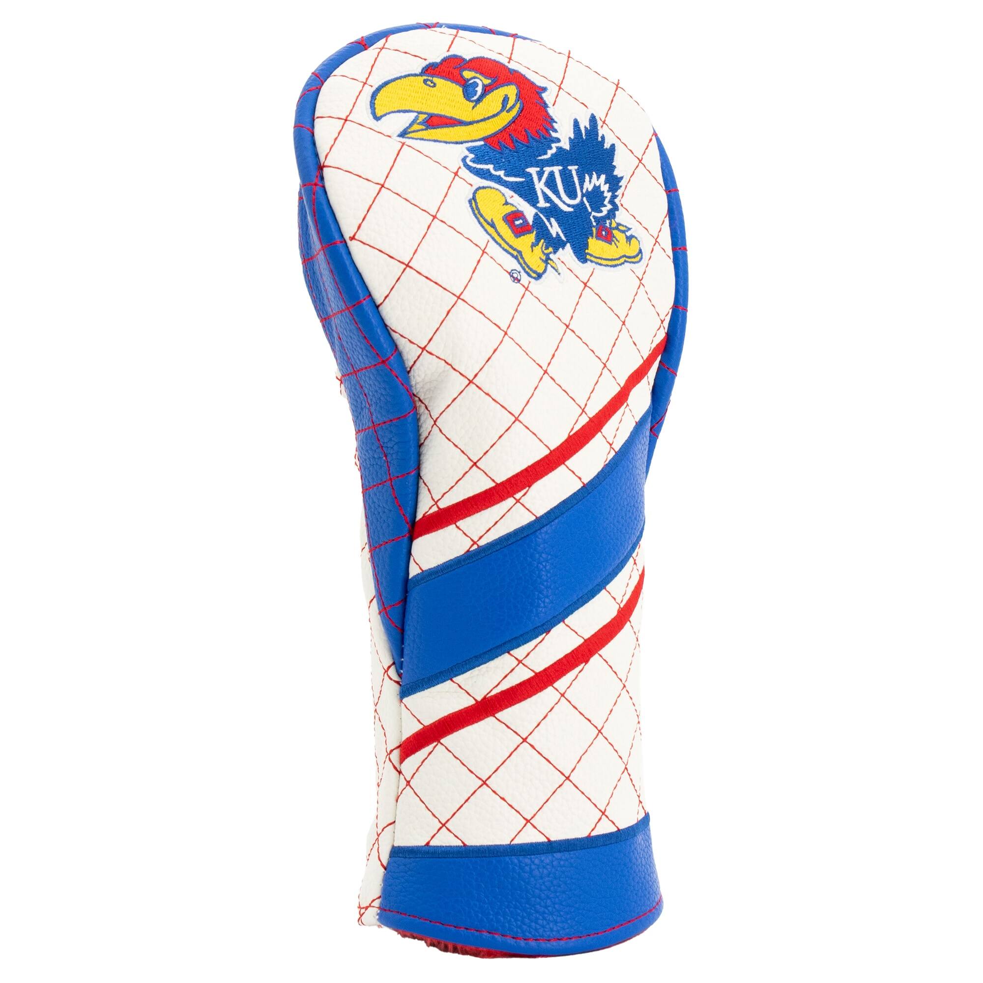 Alt View 2. Team Golf - Kansas Jayhawks Striped Quilted Fairway Headcover - Multicolor.