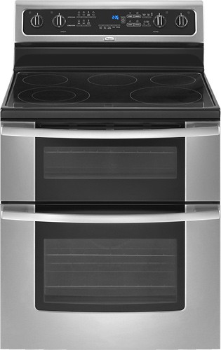  Whirlpool - Close Out 30&quot; Self-Cleaning Freestanding Double Oven Electric Range - Stainless-Steel