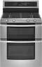 Whirlpool - Close Out 30" Self-Cleaning Freestanding Double Oven Gas Range - Stainless-Steel-Front_Standard