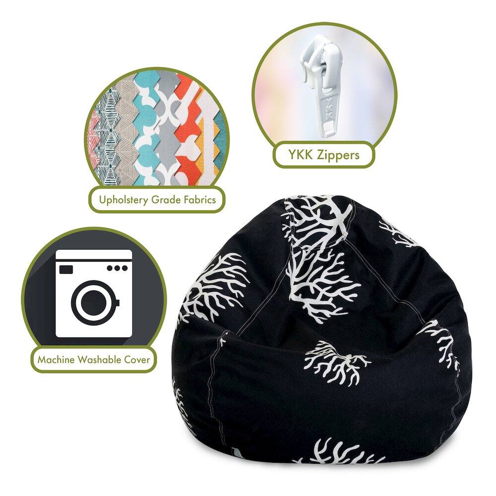 - Upholstery Grade Fabrics
- YKK Zippers
- Machine Washable Cover