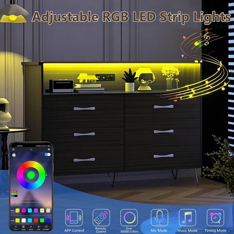 Adjustable RGB LED Strip Lights

- APP Control
- Remote Control
- Over 60000 Colors
- Mic Mode
- Music Mode
- Timing Mode