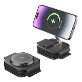 Mybat Pro - 3-in-1 FoldMate Spread Wireless Charging Pad - Black - Black
