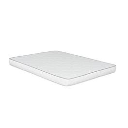 Manhattan Lane - Sofi 6 Inch Full Size Reversible Mattress, Double Quilting, PU Foam Core - White
