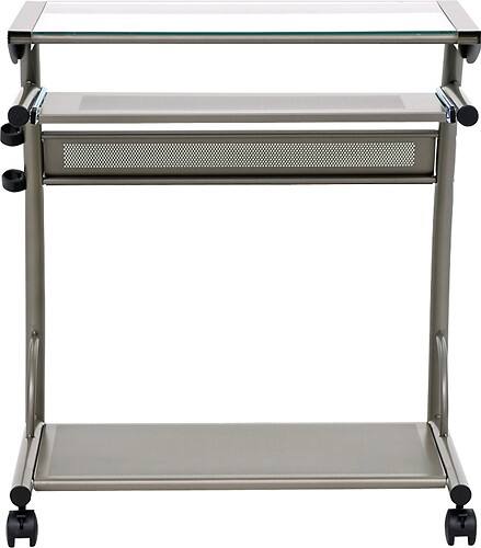 Front Standard. Sauder - Beginnings Computer Desk - Gray/Brown.