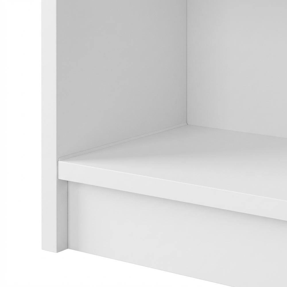Alt View 2. FurniFact - Wooden Bookcase with Open Shelving for Home or Office Storage - White.