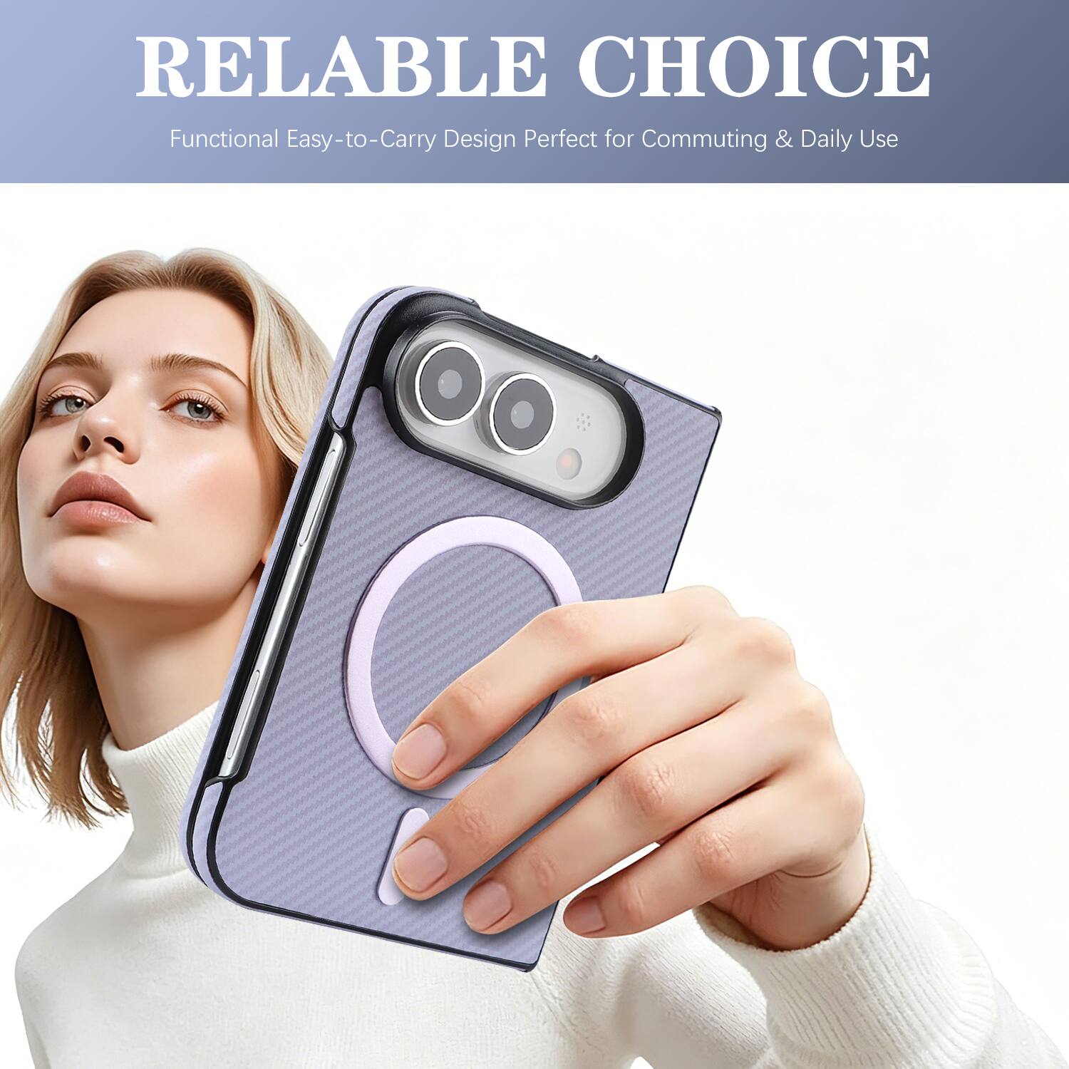 RELIABLE CHOICE  
Functional Easy-to-Carry Design Perfect for Commuting & Daily Use