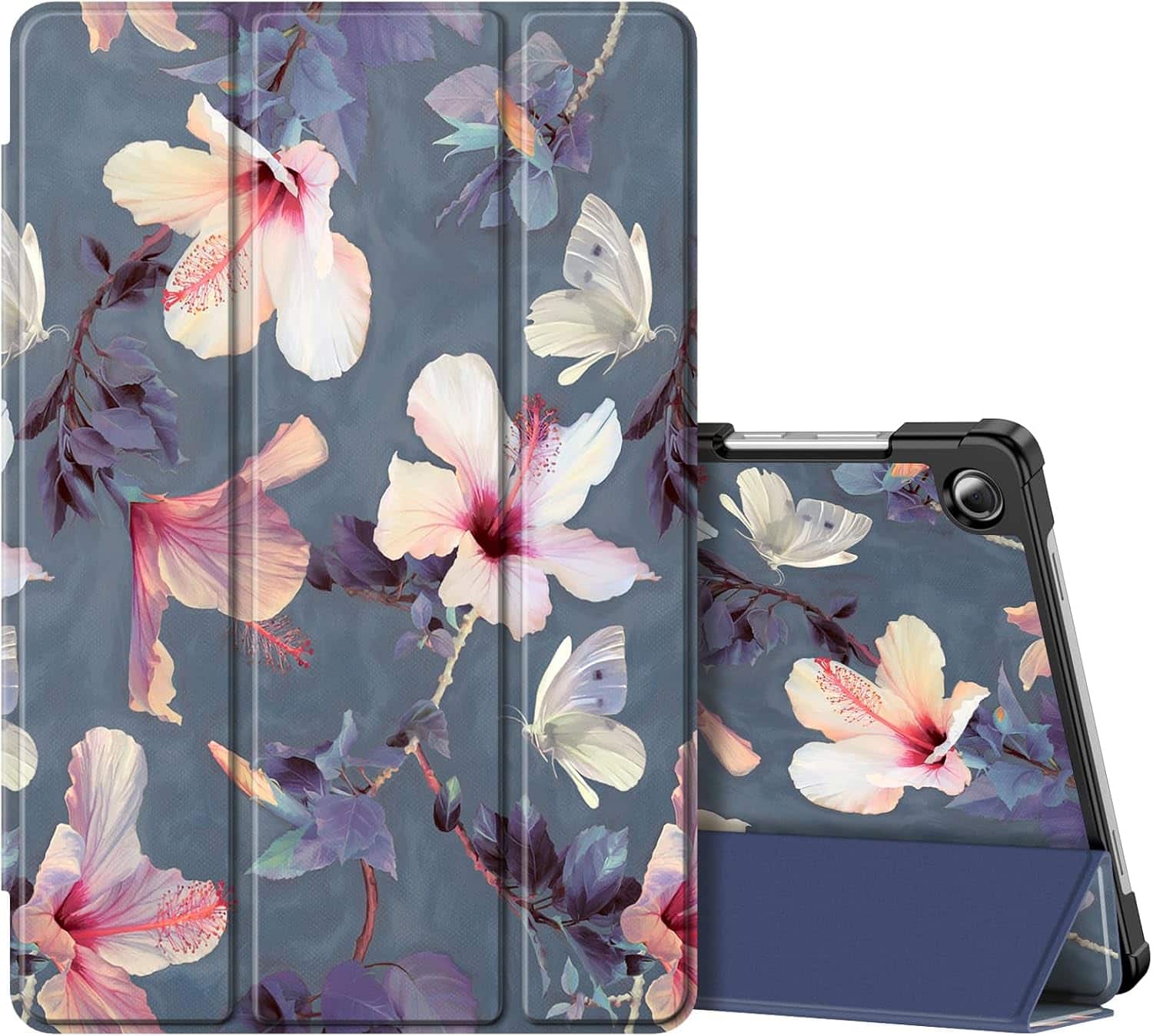 Fintie - Slim Case for Samsung Galaxy Tab A11+ / Tab A9+ 11 Inch, Ultra Thin Hard Back Cover, Tri-Fold Viewing Stand Cover - Blooming Hibiscus price history on PriceWatchPro