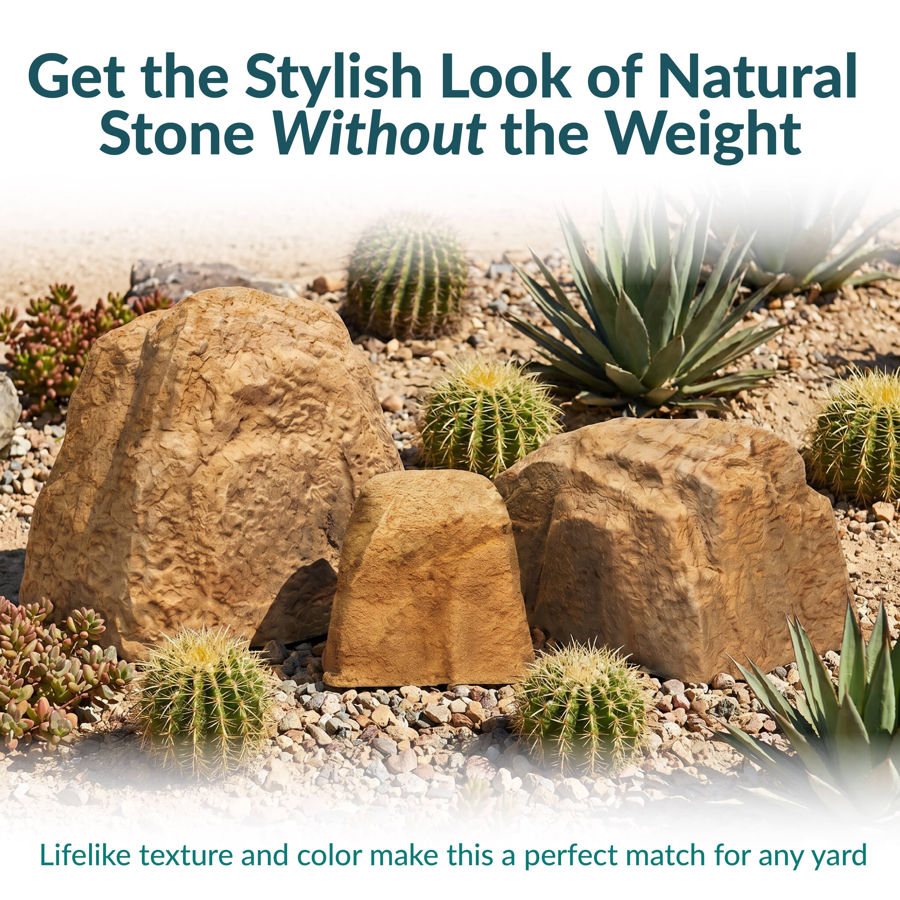 Get the Stylish Look of Natural Stone Without the Weight

Lifelike texture and color make this a perfect match for any yard