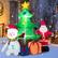 Alt View 2. Costway - 7.2 FT Inflatable Christmas Decoration Lighted Blow up Christmas Tree w/ Santa Claus - Multicolor.