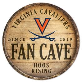 WinCraft - Virginia Cavaliers 14" Fan Cave Circular Wood Sign - Multicolor