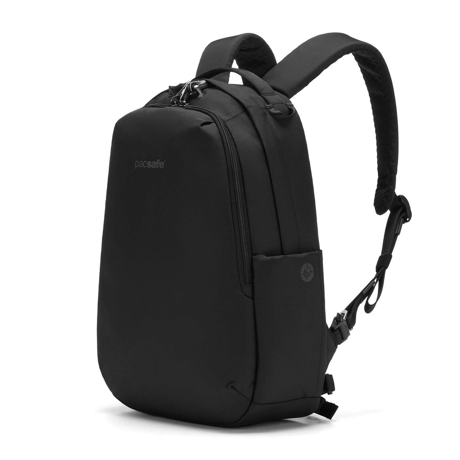 Left. Pacsafe - V 16L All-around Backpack, Jet Black - Jet Black.