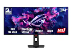 3 Year Coverage
34"
RGB QD-OLED
BLACK SHIELD
280Hz
ELMB
NO.1 OLED FOR GAMING