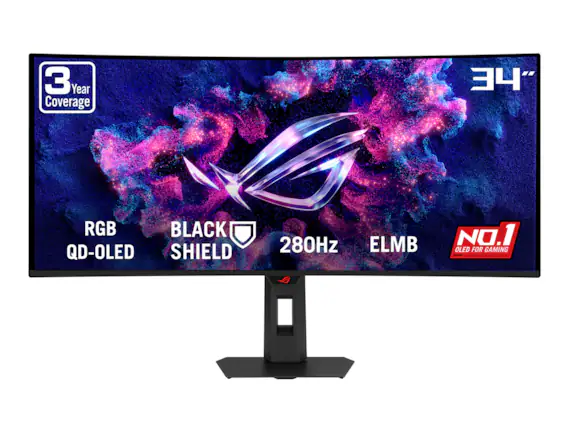 3 Year Coverage
34"
RGB QD-OLED
BLACK SHIELD
280Hz
ELMB
NO.1 OLED FOR GAMING