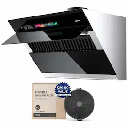Brano - 30 inches - Convertible - Under cabinet Range Hood - Black