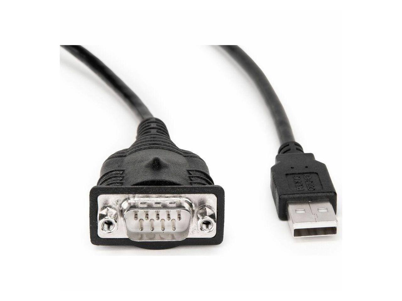 Alt View 4. Rocstor - Rocstor 1-Port USB to RS232 Adapter Cable, 6 ft, COM Retention, DB-9 Male.