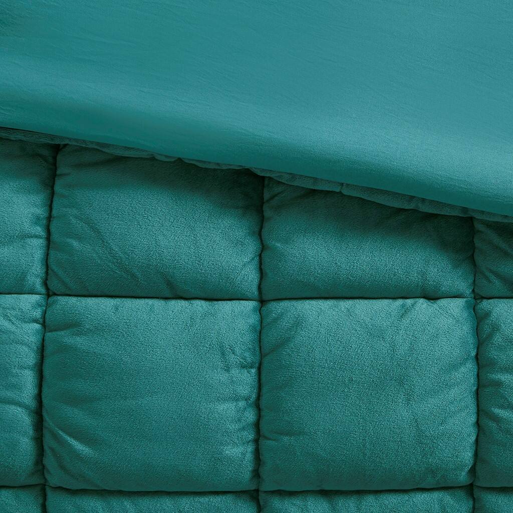 Alt View 5. Gracie Mills - Gracie Mills Naomi Velvet Comforter Set - Teal.