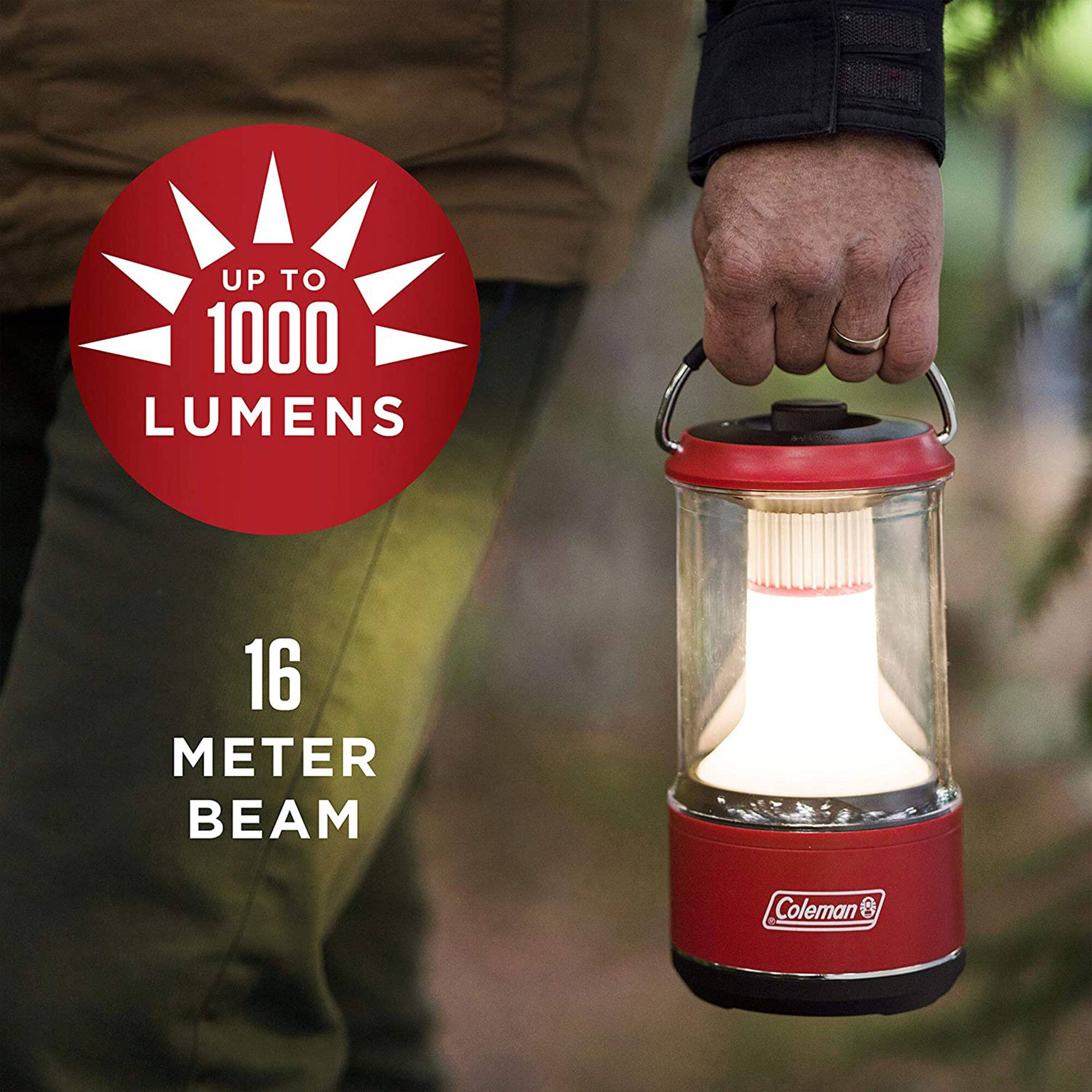 UP TO 1000 LUMENS  
16 METER BEAM  
Coleman