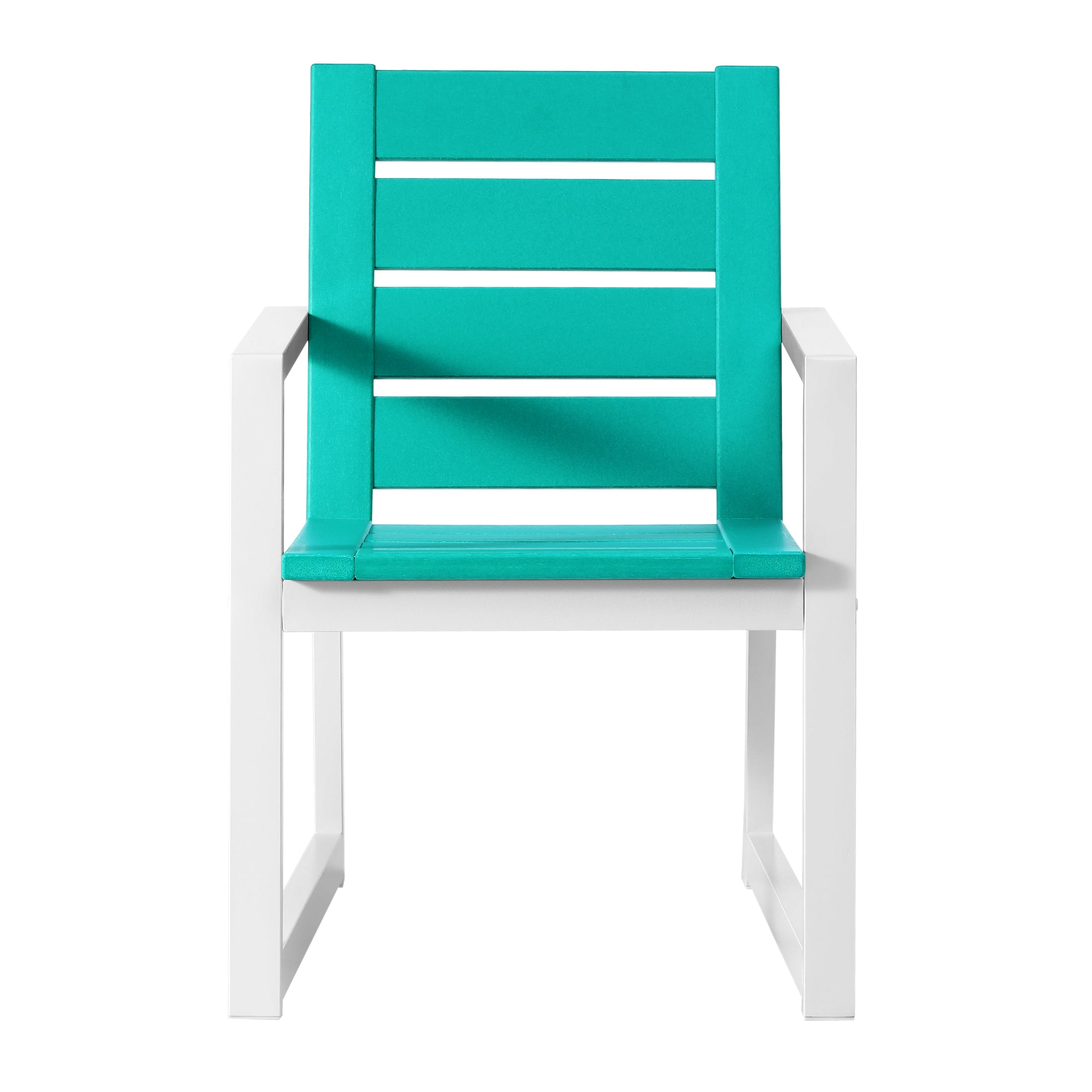 WestinTrends - Cape May HDPE Outdoor Patio Dining Arm Chair - Turquoise