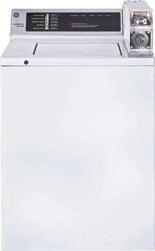 Front Standard. GE - 3.3 Cu. Ft. 5-Cycle Top-Loading Washer - White.