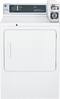 GE - 7.0 Cu. Ft. 3-Cycle Coin-Operated Electric Dryer - White-Front_Standard