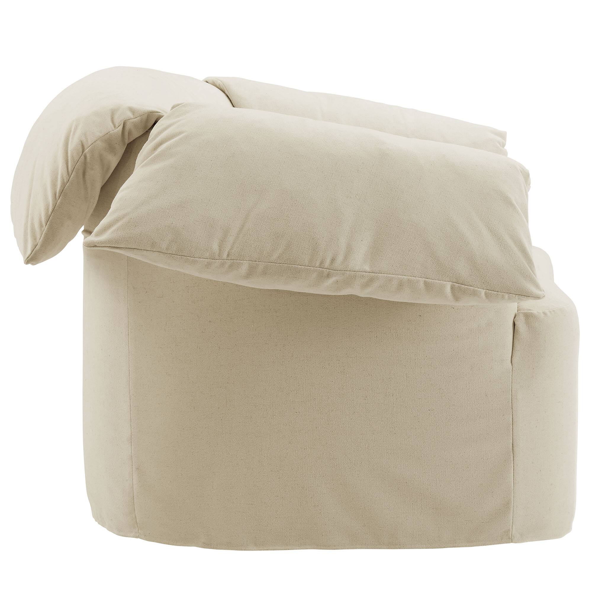 Alt View 2. Modway - Lark Slipcovered Fabric Oversized Armchair by Modway - Linen.