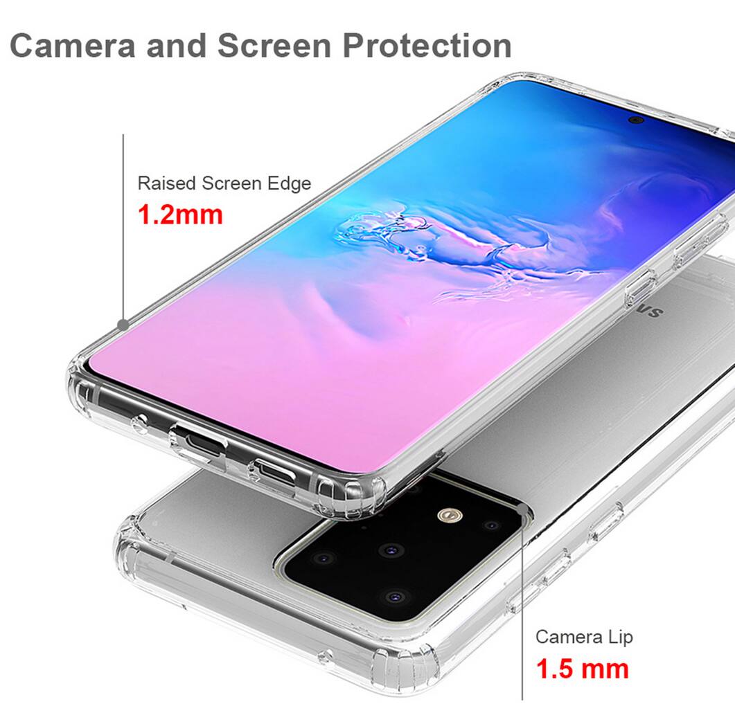Camera and Screen Protection

Raised Screen Edge 1.2mm

Camera Lip 1.5 mm