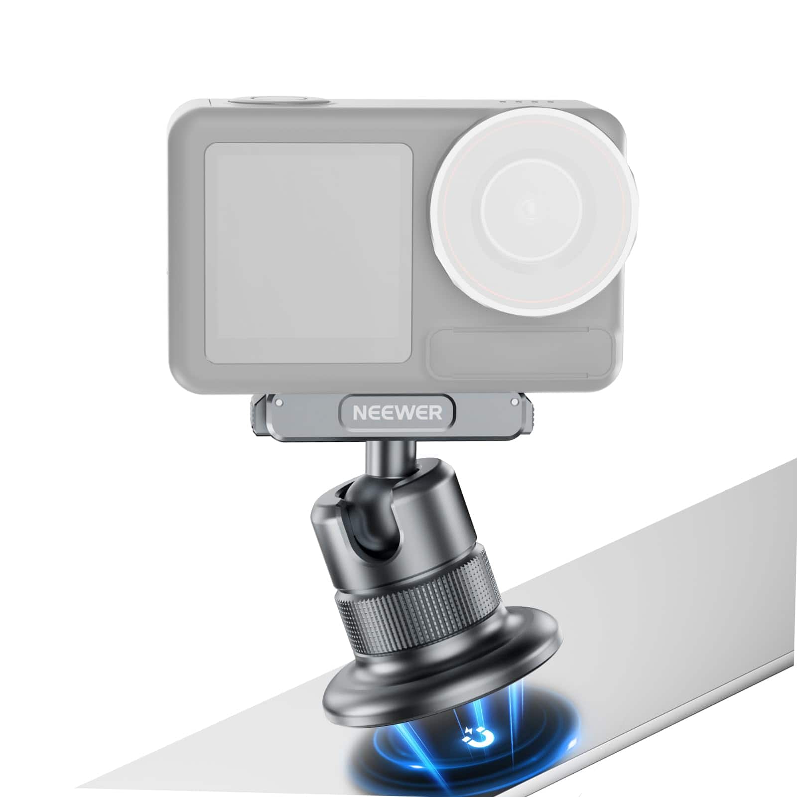 Neewer - Magnetic Mount for DJI Osmo/Action, Dark Gray