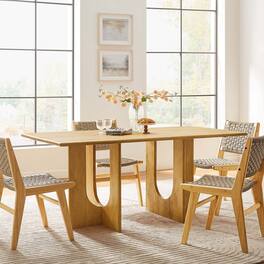 Rivian Rectangular 70" Wood Dining Table by Modway - Oak