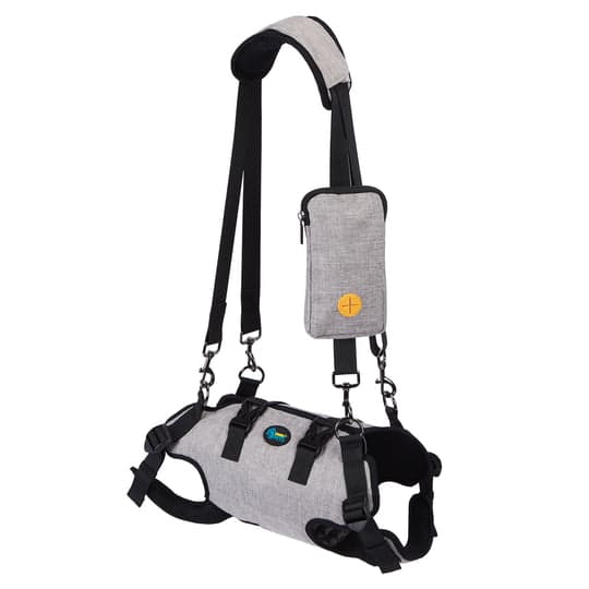 Ownpets - Dog Sling Harness for Spine Protection, Support Vest to Assist Aged Dogs, Size M - Gray