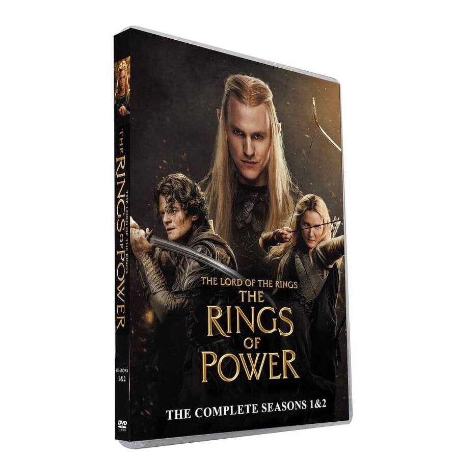 Front. The Lord of the Rings: The Rings of Power Seasons 1-2 (DVD).