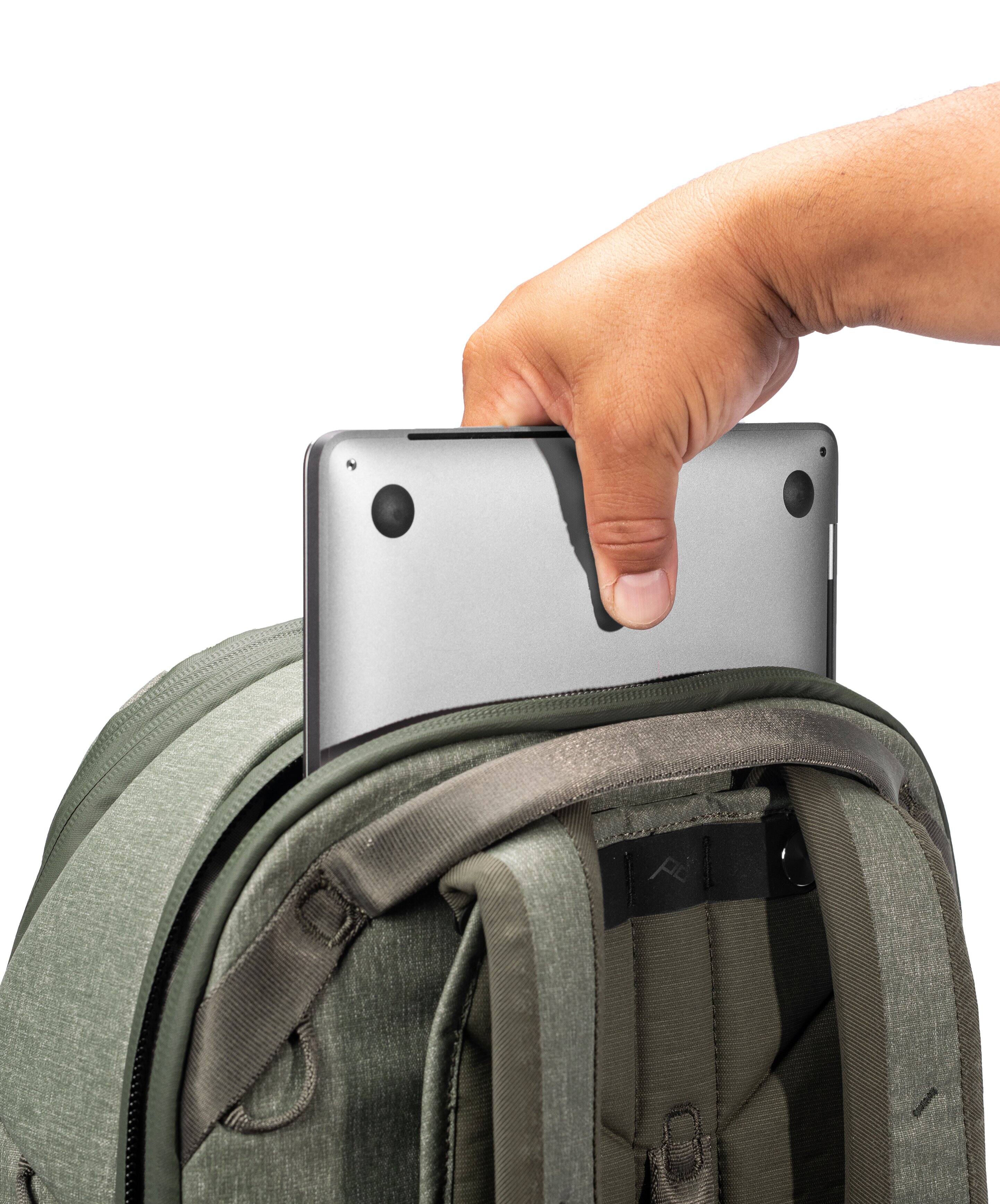 Alt View 16. Peak Design - Travel Backpack 30L - Sage.